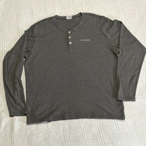 Columbia Sportswear L/S Ketring Gray XL Henley